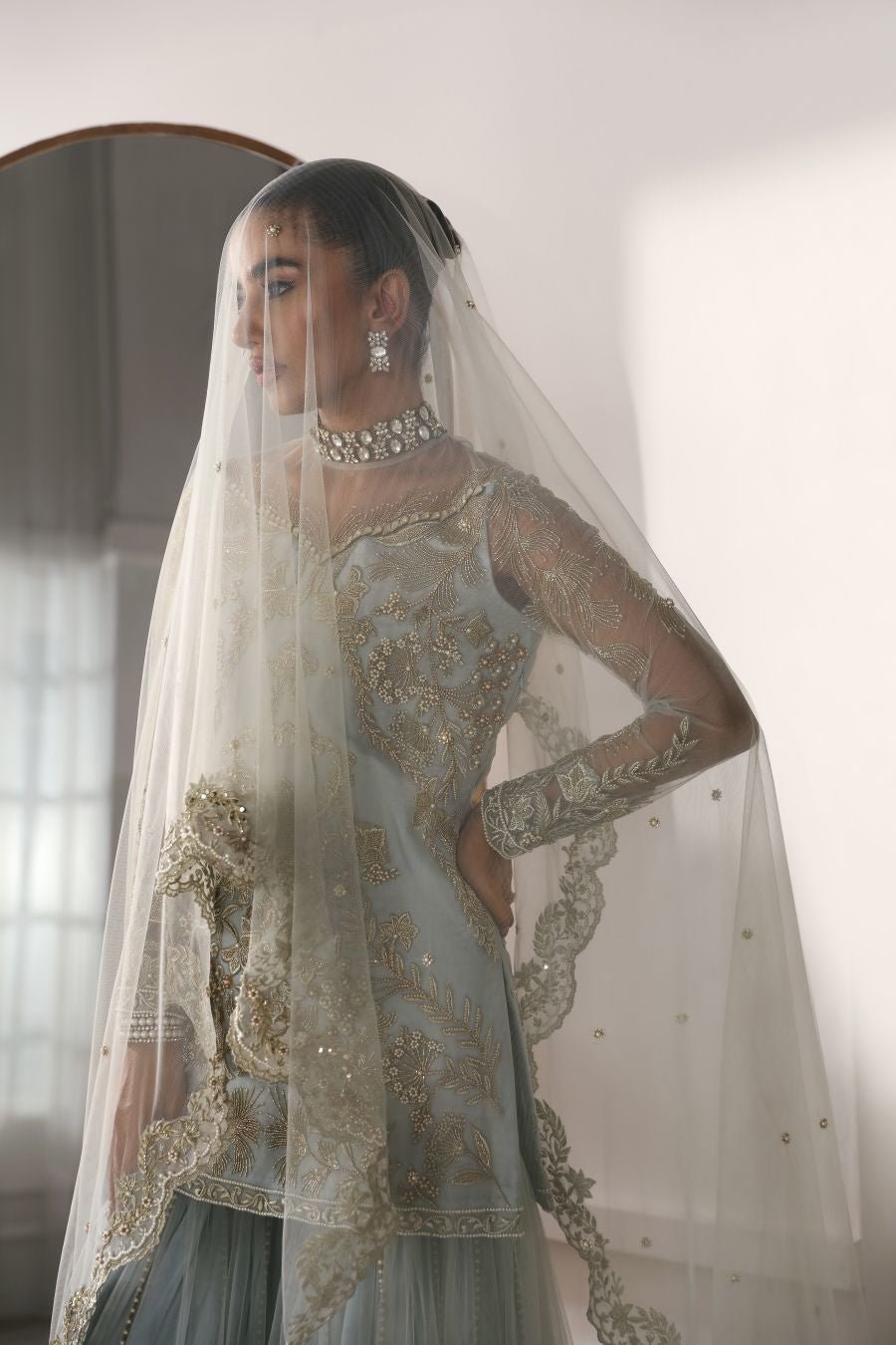Aqua - Sharara Dress for Wedding